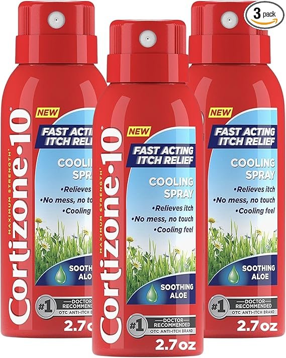 Cortizone-10 Maximum Strength Soothing Aloe Itch Relief Cooling Spray - Image 2